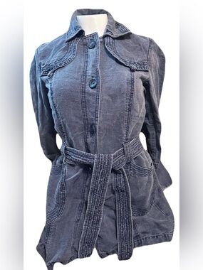 BANANA REPUBLIC - Long Blue
Jean Jacket Gray Button-Front Jacket